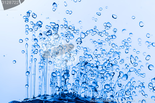 Image of Shower Head with Running Water