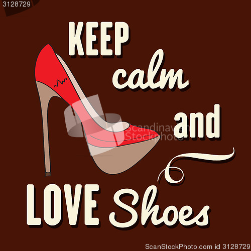 Image of Quote Typographic Background about shoes