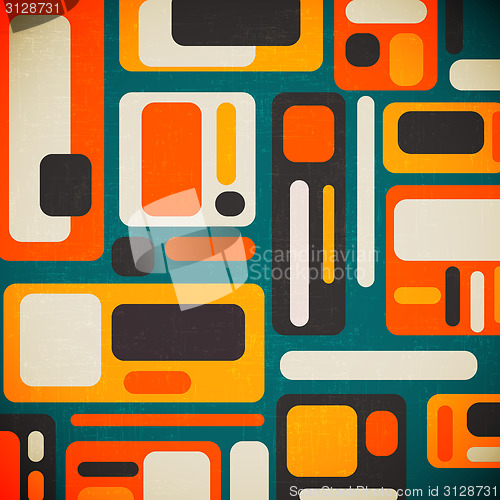 Image of retro geometrical abstract background