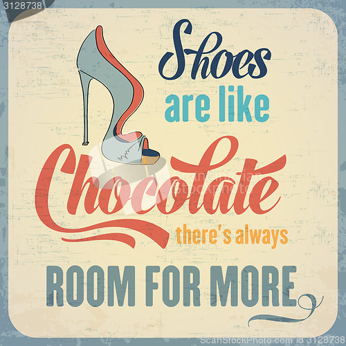 Image of Quote Typographic Background about shoes