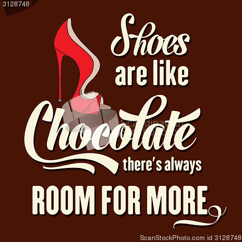 Image of Quote Typographic Background about shoes