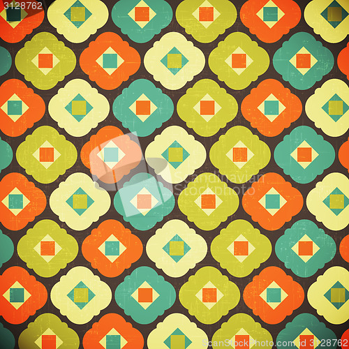 Image of retro geometrical abstract background
