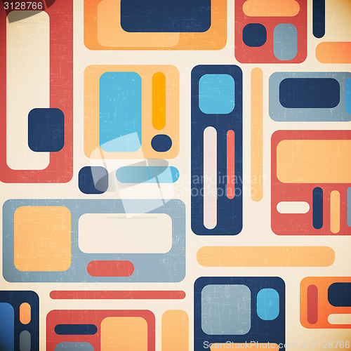 Image of retro geometrical abstract background