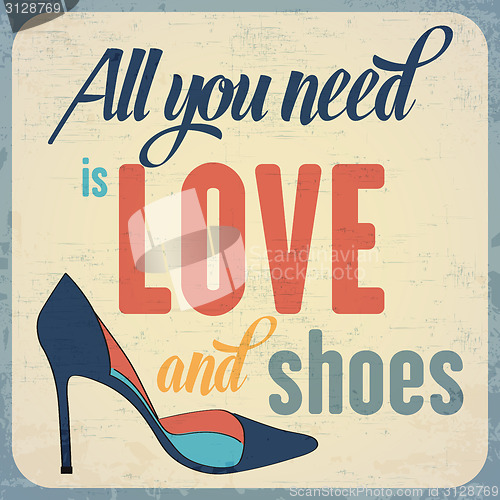 Image of Quote Typographic Background about shoes