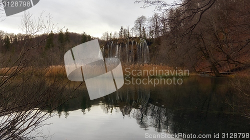 Image of Waterfall with large rocks