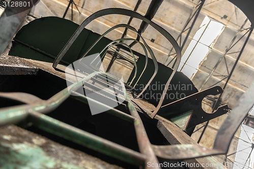 Image of Ladder in industrial interior