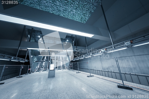 Image of Moving escalator in the business center
