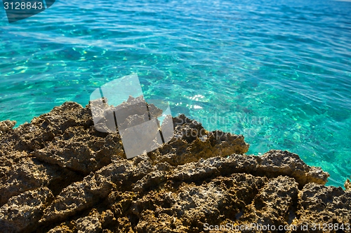 Image of Beach with rocks and clean water