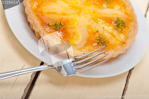 Image of fresh pears pie dessert cake 