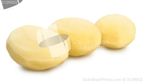 Image of Fresh peeled potatoes