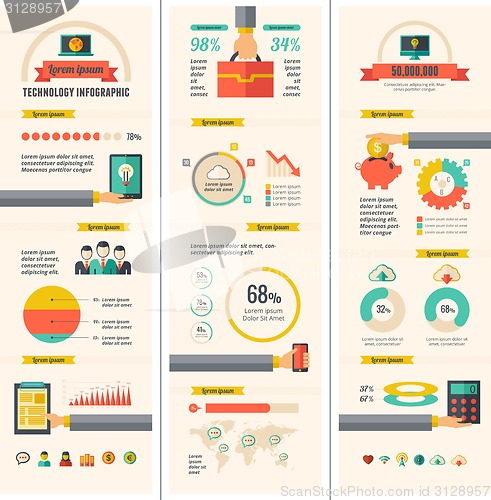 Image of Technology Infographic Elements