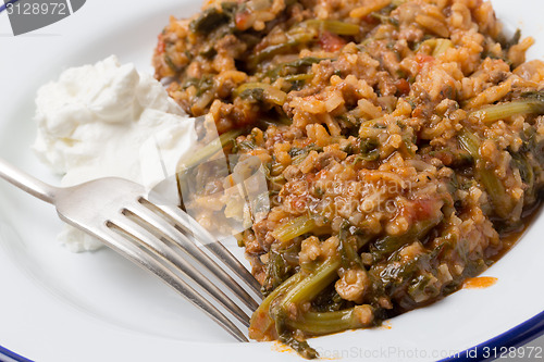 Image of Turkish mince and spinach