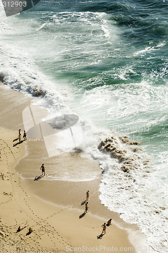 Image of Beach birds eye view