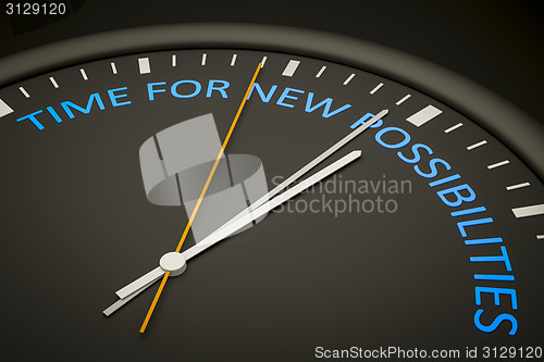 Image of time for new possibilities