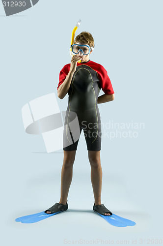 Image of Young diver