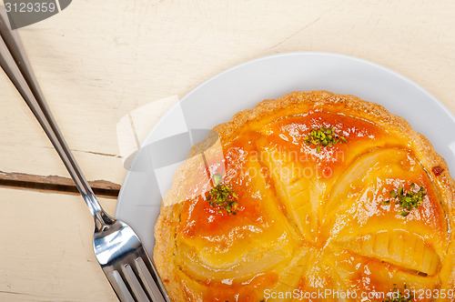 Image of fresh pears pie dessert cake 