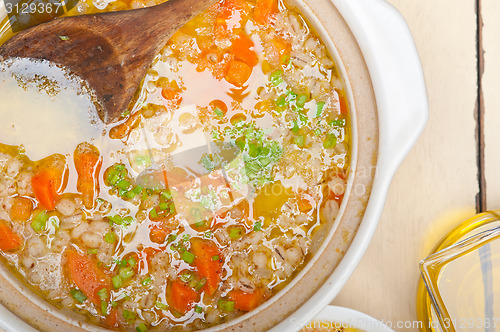 Image of Syrian barley broth soup Aleppo style