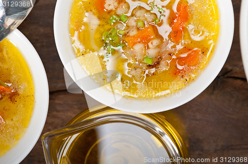 Image of Syrian barley broth soup Aleppo style