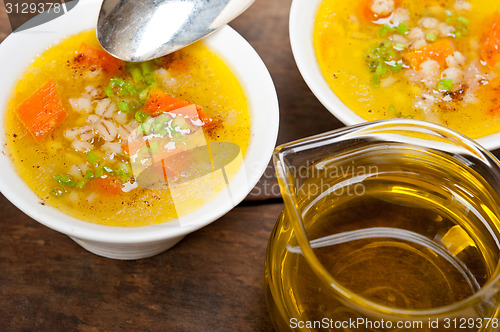 Image of Syrian barley broth soup Aleppo style