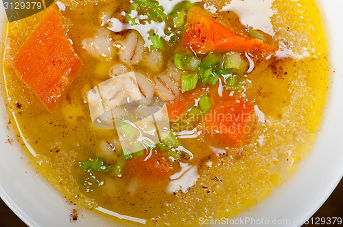 Image of Syrian barley broth soup Aleppo style