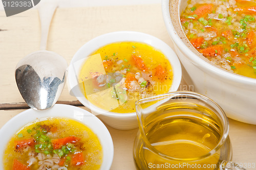 Image of Syrian barley broth soup Aleppo style