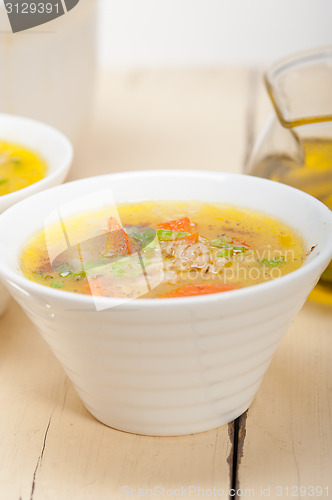 Image of Syrian barley broth soup Aleppo style