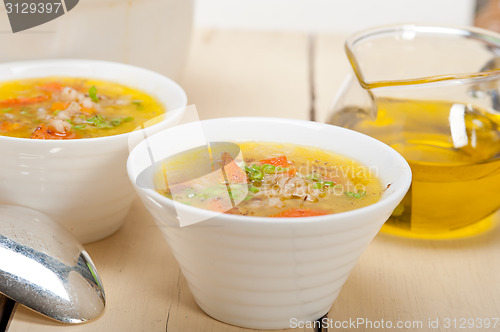 Image of Syrian barley broth soup Aleppo style