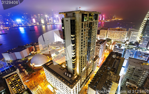 Image of hong kong city night