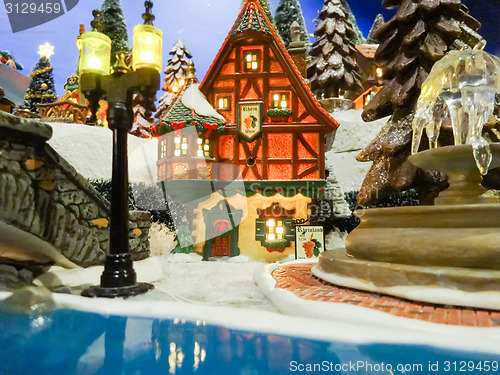 Image of christmass toy village town