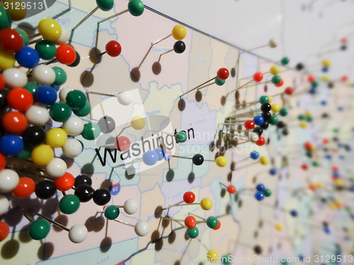 Image of washington state pins on a map