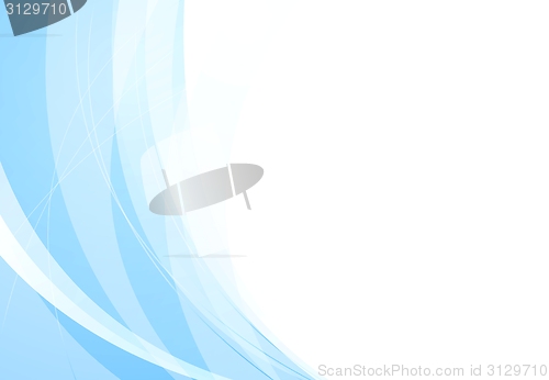 Image of Abstract elegant background with blue waves