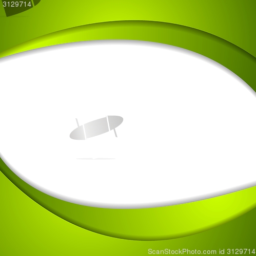 Image of Abstract green wavy background