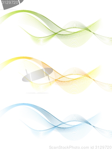 Image of Shiny wavy vector banners