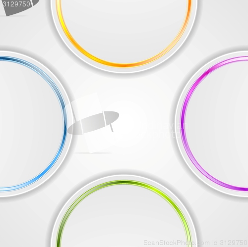 Image of Abstract background with glossy circles