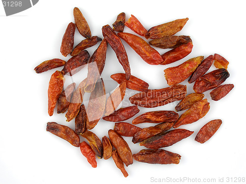 Image of Dried birdseye chilis