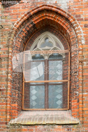 Image of View on church window