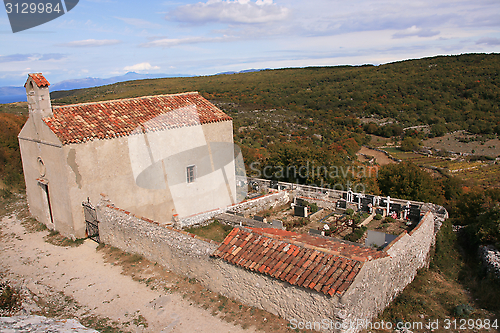 Image of Cloister Cemetery in times of Losinj