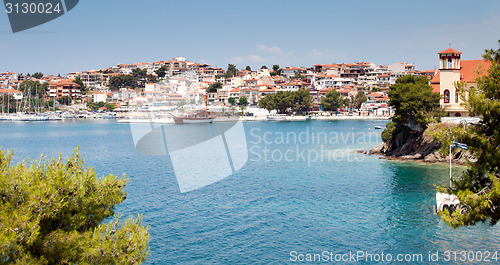 Image of small coastal town of Greek