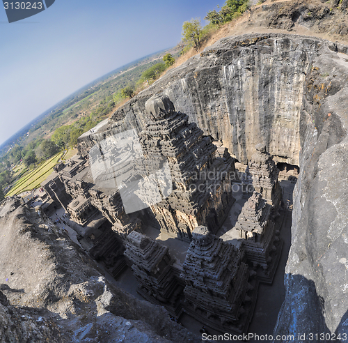 Image of Ellora caves in India