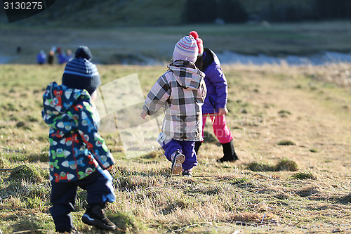 Image of Children Playing Outside