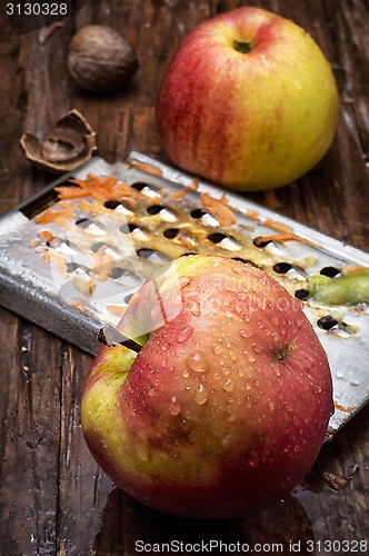 Image of ripe aromatic apples for fruit salad