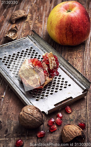 Image of ripe aromatic apples for fruit salad