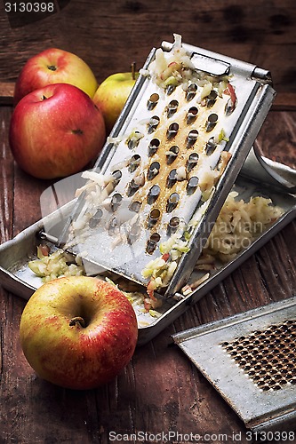 Image of ripe aromatic apples for fruit salad