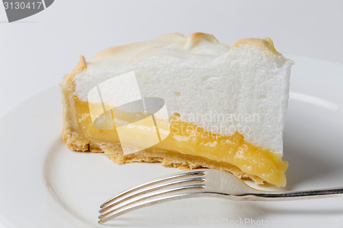 Image of Lemon meringe pie slice