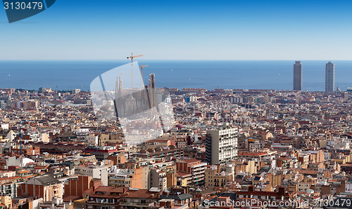 Image of View of Barcelona from Mount Tibidabo