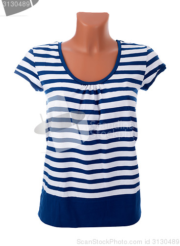 Image of Striped shirt isolated on the white background