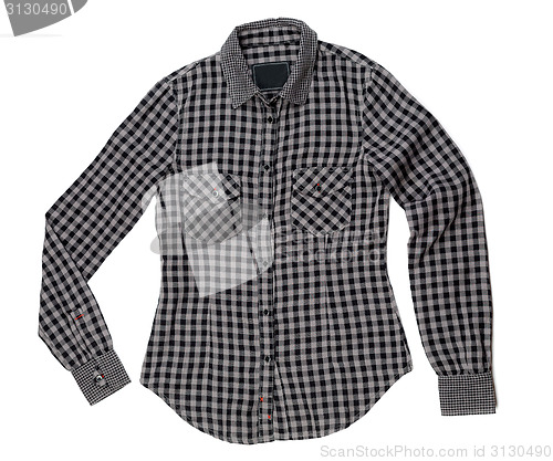 Image of Grey Plaid Shirt