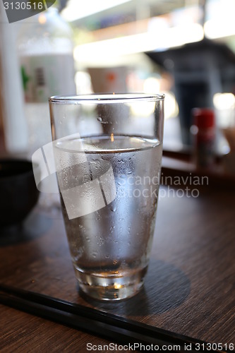 Image of glass of water on the table