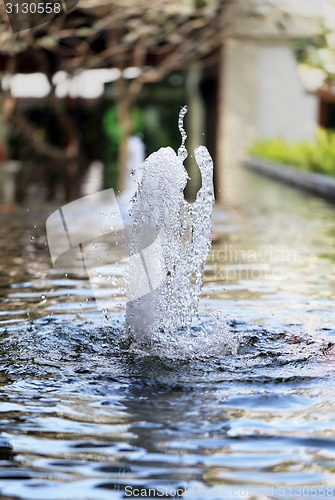 Image of small fountain water