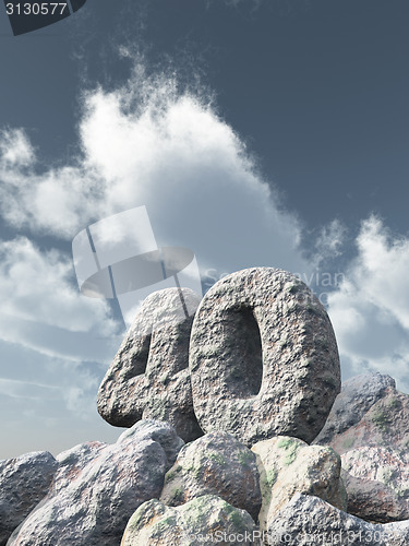 Image of number forty rock